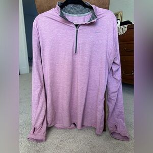 Nike Dri-FIT Element 1/2 Zip Running Pullover – Pink Heather, Women’s Size XL